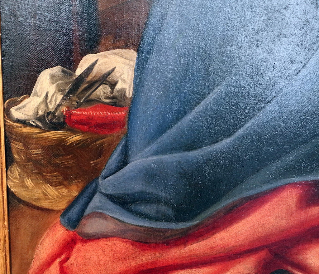 Sacra famiglia coi santi giovannino ed elisabetta - dettaglio, Museo archeologico e d'arte della Maremma